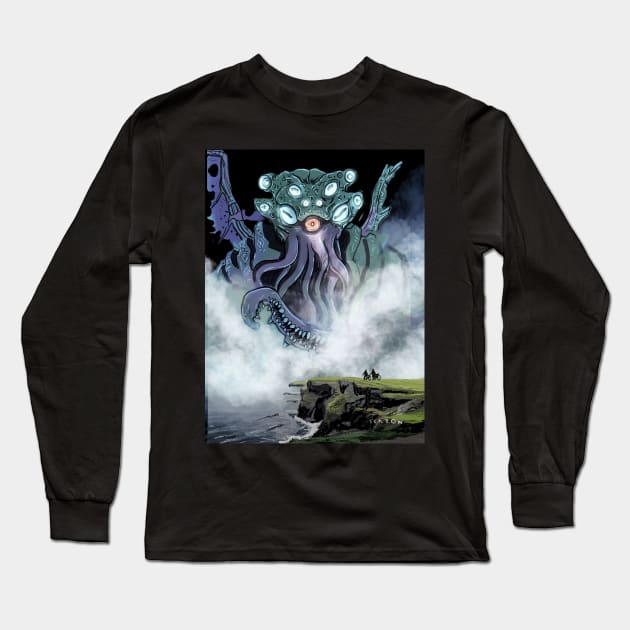 Cthulhu Long Sleeve T-Shirt by ikarow